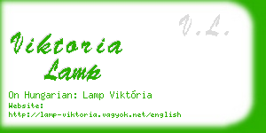 viktoria lamp business card