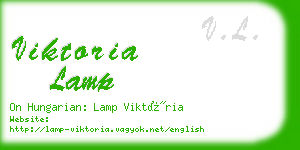 viktoria lamp business card